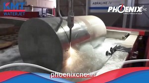 2.2K views | This video shows the power and performance of waterjet technology by cutting 400mm/15.75 inches of titanium on the Phoenix CNC Aqua-Bayonet machine. The Phoenix CNC water jet tables are powered by KMT Waterjet pumps from 90,000psi/6.200bar to 55,000psi/3.700bar. � KMT. Powering the world with the broadest range of waterjet pumps. �@phoenix_cnc @phoenixcnc�#kmtwaterjet #waterjet #waterjetcutting #waterjetmachine | KMT Waterjet Systems | Facebook