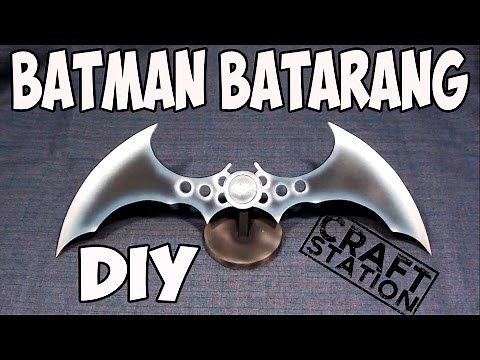 How to make Batman Arkham Knight - Batarang DIY with templates