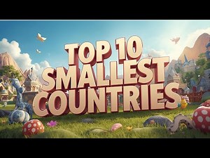Top 10 Smallest Countries in the World 🌎| Fun Facts for Kids 🏝️ | Learn Geography the Fun Way!
