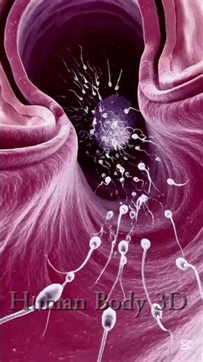 Sperm Journey Through the Fallopian Tube – 3D Medical Animation