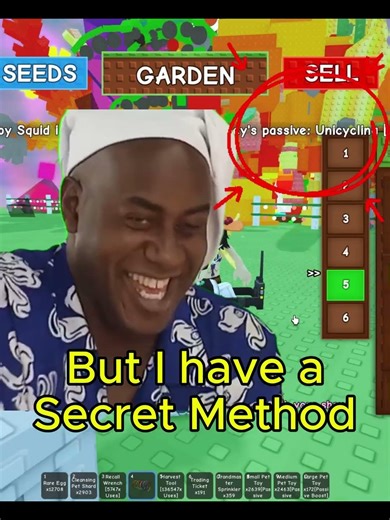 SQUID METHODS ARE ANOTHER LEVEL ! 😲😲 #growagarden #roblox #shorts
