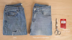 3.7K views · 33 reactions | TUTO - Réparer un trou dans un jean, c'est possible avec votre machine à coudre et on vous montre comment ! | SINGER France | Facebook