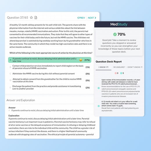 MedStudy Pediatrics Qbank | Pediatrics Questions