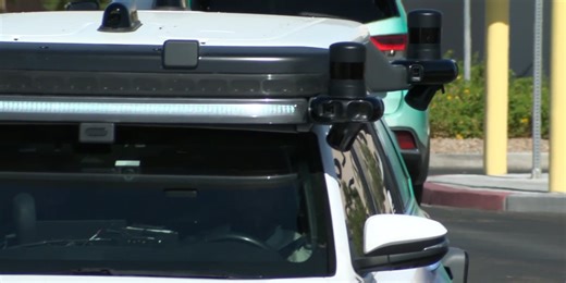 Driverless cars testing on Las Vegas roadways