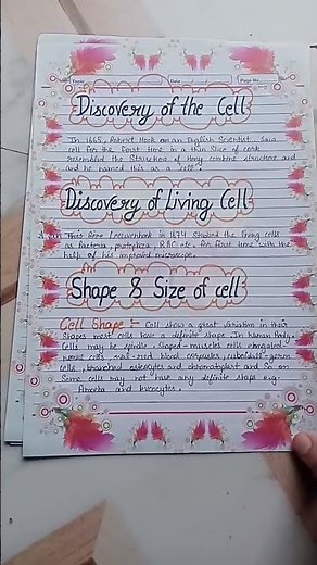 class 9th science project (the fundamental unit of life 🧬)