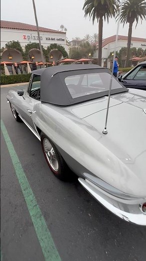 💎Classic Vette | Silver 1964 Chevy Corvette Stingray Convertible #cars #classiccars #sportscar #v8