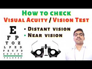 Vision test for optometry | How to check vision of eye | Vsion test kaise kare | visual acuity