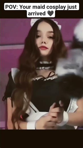 POV: Your maid cosplay just arrived 🖤