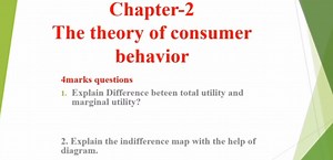 Chapter-2The theory of consumer behavior4 marks questionsE... | Filo