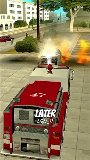 What Happens When You Spray a Burning Car in Every GTA? #shorts
