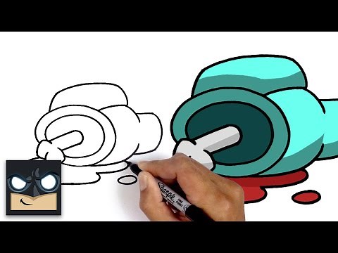 How To Draw Dead Crewmate | Among Us