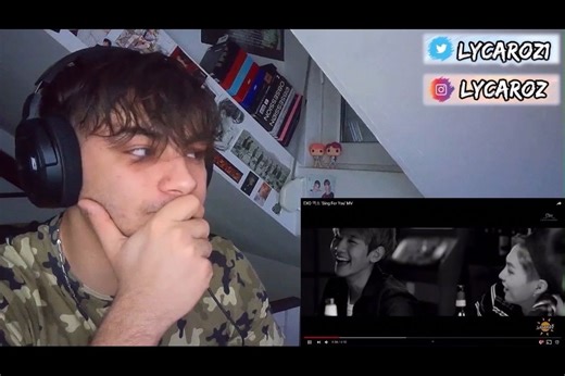 【reaction中字】爱丽小哥看exo的sing for you mv 虽然没看懂 但是又看哭了