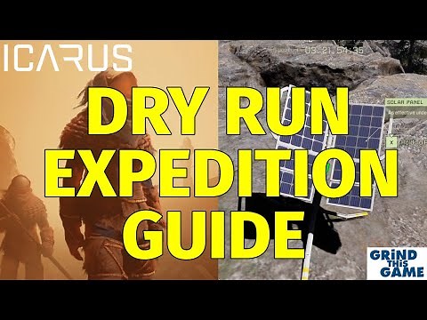 Icarus 1.0 - Dry Run : Expedition Mission SOLO Guide (Solar Panel & Drill Setup)