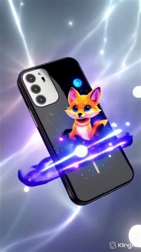 Cosmic Fox Phone Case Comes to Life! 🔥✨ | Neon Magical Animation
