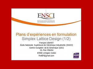 Simplex Lattice Design Film 01