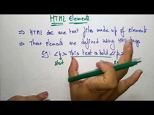 HTML elements | HTML | Lec-10 | Bhanu Priya