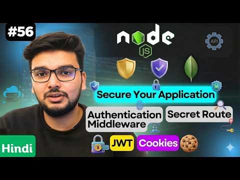 Node.js Auth Middleware with JWT & Cookies | Secure Your Backend | Middleware + JWT + Cookies