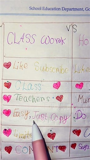 Class work📝Vs Homework 📚