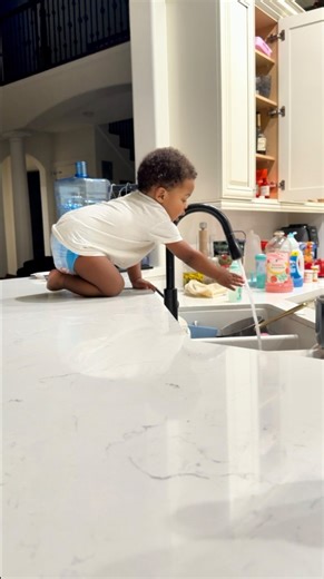 BeautDee & The Bunch on Instagram: "Whatever Julian wants to get into.. he WILL find a way 😭 This is a very bad DAILY habit of his. The last time I posted him AFTER he got cornbread off of the counter, nicely sat down and devoured it & as usual they had people saying “ain’t no way that baby did that on his own, you set that up”. THAT pisses me off bc I don’t do skits or lie to y’all for NO REASON. Also, DO YALL HAVE KIDS? (Those who don’t believe me) What type of monster child do I have that ya