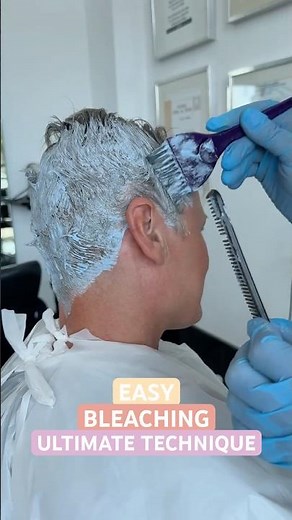 EASY ULTIMATE BLEACHING TECHNIQUE: Complete Tutorial Linked Below! 🔥🔥🔥#hairtransformation # hair