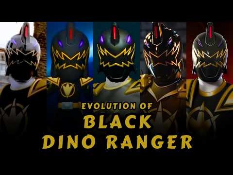 Evolution of Black Dino Ranger | Complete Power Rangers History