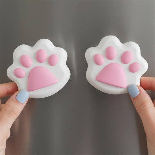 3D Print Magnet STL File – Cute Cat Paw Fridge Magnets, Easy Print, Beginner Friendly - Etsy Canada