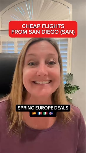 flightswithdaisy on Instagram: "San Diego- cheap flights to Europe! Paris- Iceland- Barcelona- Rome. Spring dates!!#flightdeals #flightdeals #traveldeals #budgettravel #airclub"