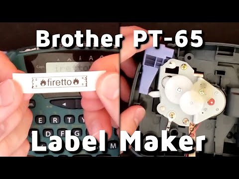 How does a label maker work? - Features & Teardown of the Brother P-Touch PT-65