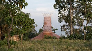 This wooden Warka Water structure can provide clean drinking water for rural communities in the developing world: www.dezeen.com/2016/11/10/video-interview-arturo-vittori-warka-water-tower-ethiopia-sustainable-clean-drinking-water-movie | Dezeen