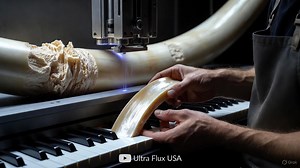 Luxury Piano Factory: From Raw Ivory to Perfect Keys Inside the Mammoth Ivory Piano Factory: Witness the rare and intricate process of crafting luxury piano keys from ancient mammoth tusks. See how master craftsmen and high-precision machines transform raw, fossilized ivory into the world's most expensive musical surfaces. In this Ultra Flux USA exclusive, we step inside a high-end facility dedicated to luxury instrument components. You will see the diamond-edge cutting of mammoth ivory, the spe