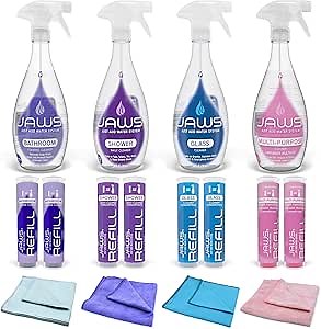 JAWS Bathroom Cleaning Kit. Refillable Cleaning Supplies.