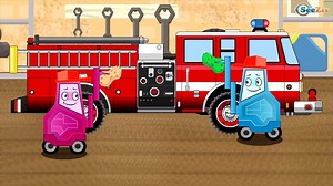 Emergency Trucks Cartoon - The Fire Truck hurry to the rescue - Cartoons for children Episode 3 – Видео Dailymotion