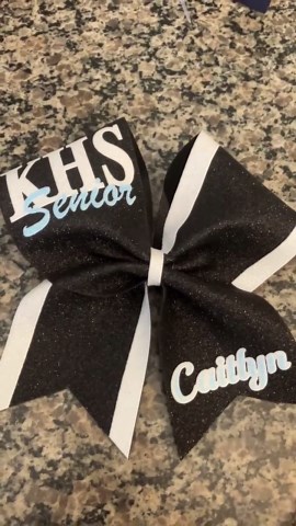 Cheer Bow Customizable With Team With Colors and Text. Senior Bow, Varsity Cheer Bow - Etsy