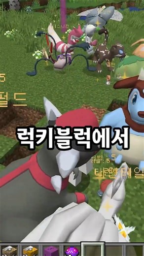 럭키블럭에서 포켓몬이 나오는 모드