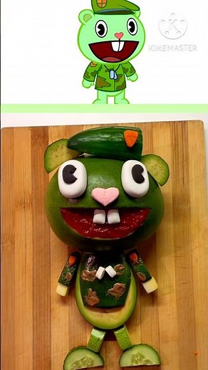 I made FOOD Happy Tree Friends Flippy #htf #happy treefriends y