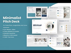 Minimalist Pitch Deck Template – Clean Slides That Win Investors