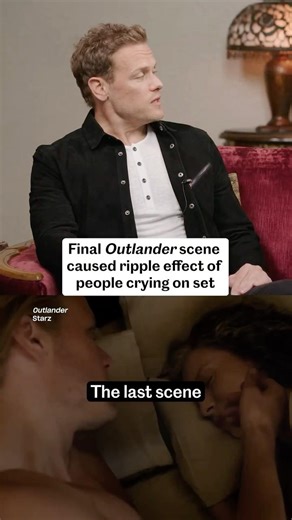 The Whole 'Outlander' Crew While Filming the Last Scene: 😭