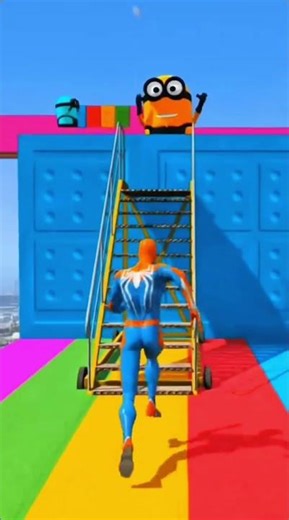 Spider-Man Vs Robot 🤖 | Superpower Fight 😱🔥 #shorts #shortsfeeds #ytshorts