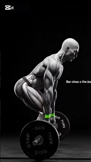 "Perfect Deadlift Form: 3D Anatomical Guide with Muscle Highlight & Pro Tips" #motivation