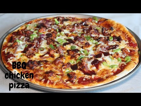 HOMEMADE BBQ CHICKEN PIZZA! / BBQ chicken pizza / bbq chicken pizza recipe