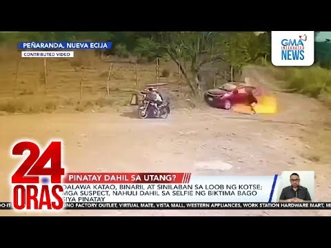 Dalawa katao, binaril at sinilaban sa loob ng kotse; mga suspect, nahuli dahil... | 24 Oras