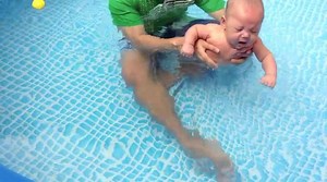 Kyle's First Swimming Lesson