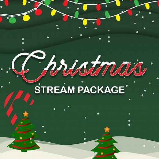 Free Christmas Twitch Overlay Package - Hexeum