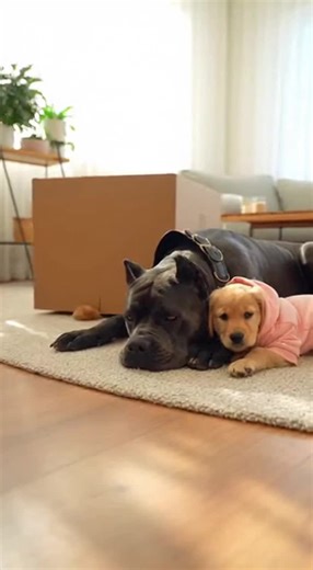 Everyone Thought the Box Was Empty Until the Kittens Attacked 😂📦 #dog #cat #doglover #petreactions #viralpets