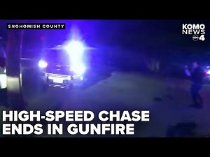 High-speed chase in Snohomish County ends with arrests and gunfire