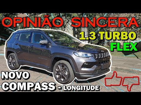 Novo Jeep Compass 2022 Longitude 80 anos 1.3 turbo flex - Detalhes, consumo, preço, vale a pena?