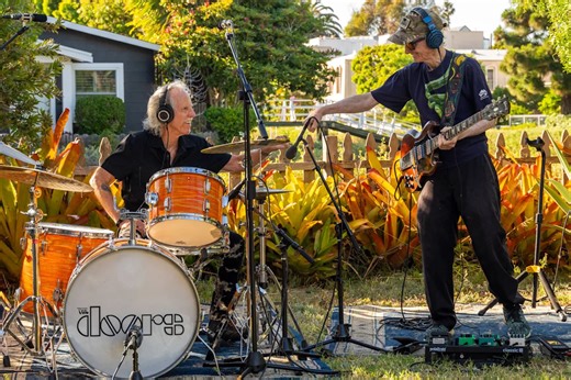 Robby Krieger and John Densmore Play ‘Riders on the Storm’ With Artists From Around the Globe