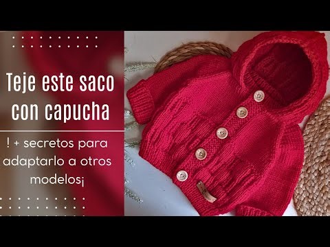 Abrigo de bebe con capucha + secretos para adaptarlo a otros modelos!