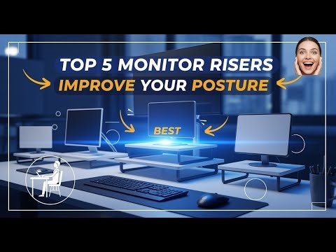 TOP 5 Best Monitor Riser Stands 2026 | Improve Your Posture by Raising Your Screen to Eye Level