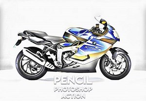 Pencil Photoshop Action 20417842 - FreePSDvn